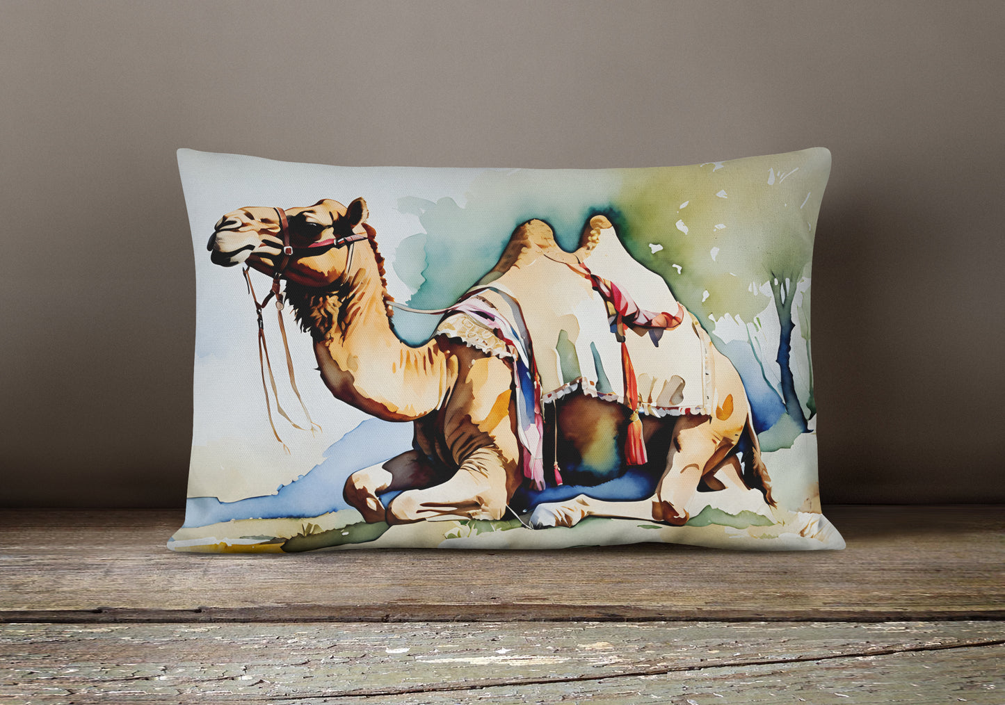 Camel Throw Pillow