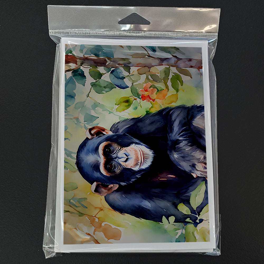 Chimpanzee Greeting Cards Pack of 8