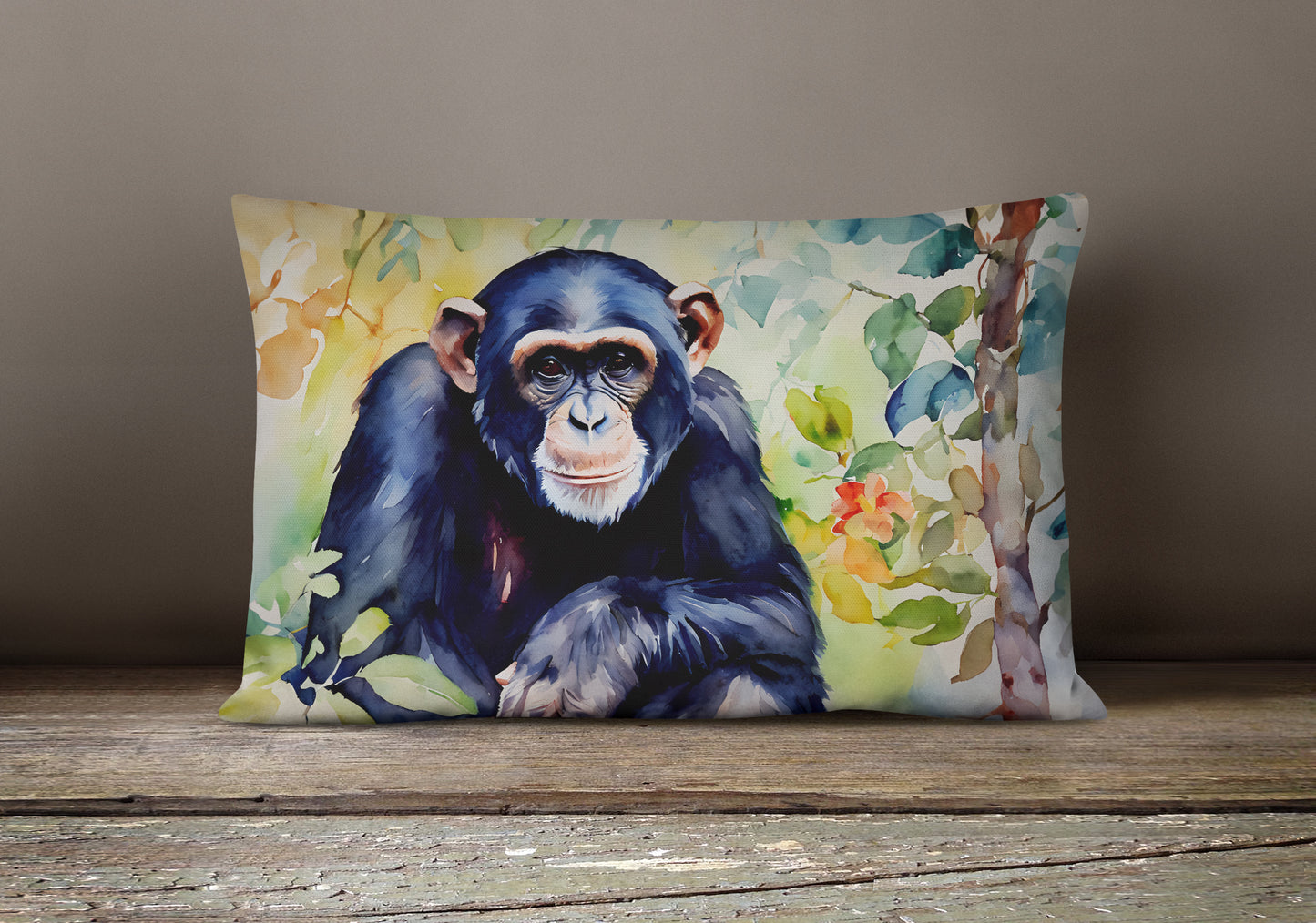 Chimpanzee Throw Pillow