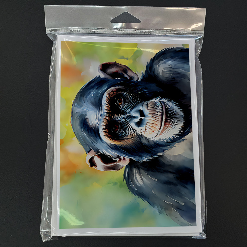 Chimpanzee Greeting Cards Pack of 8