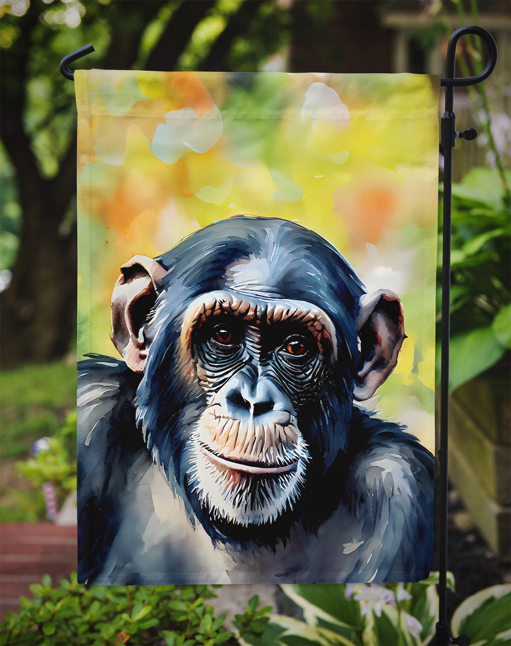 Chimpanzee Garden Flag