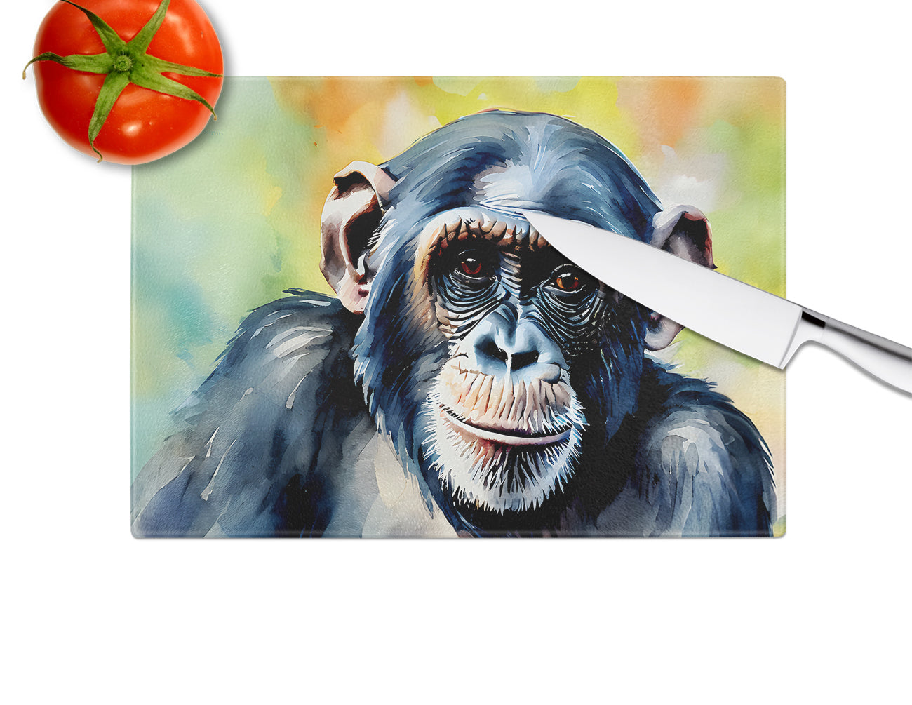 Chimpanzee Glass Cutting Board