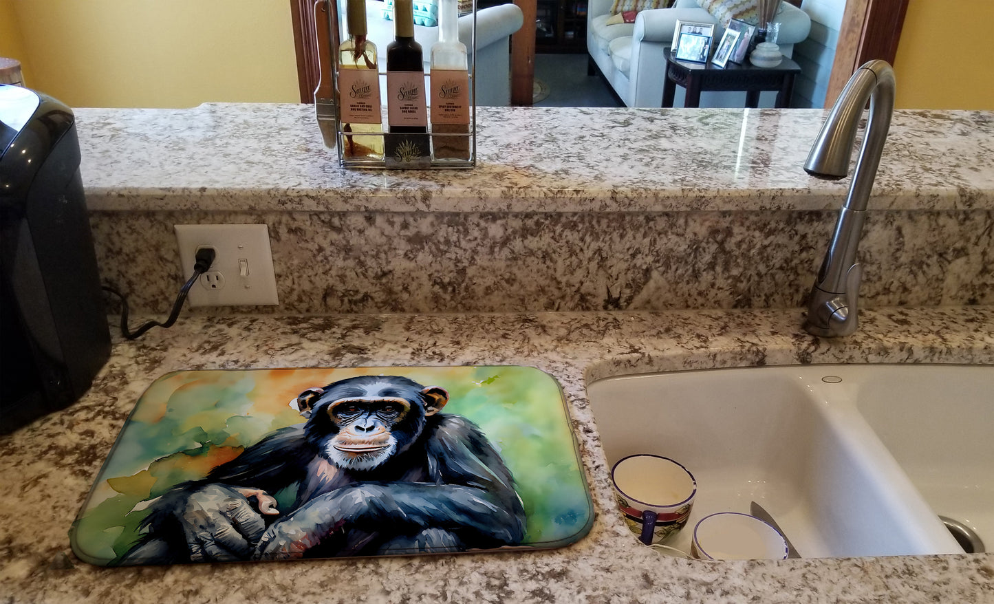 Chimpanzee Dish Drying Mat