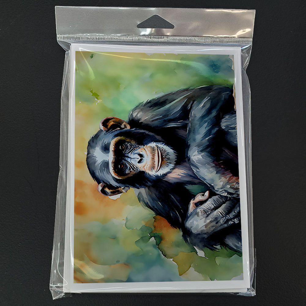 Chimpanzee Greeting Cards Pack of 8