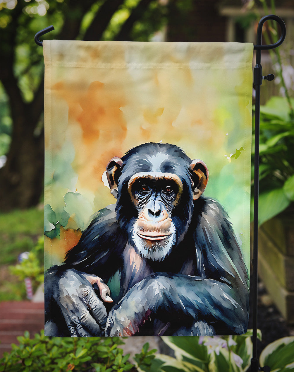 Chimpanzee Garden Flag