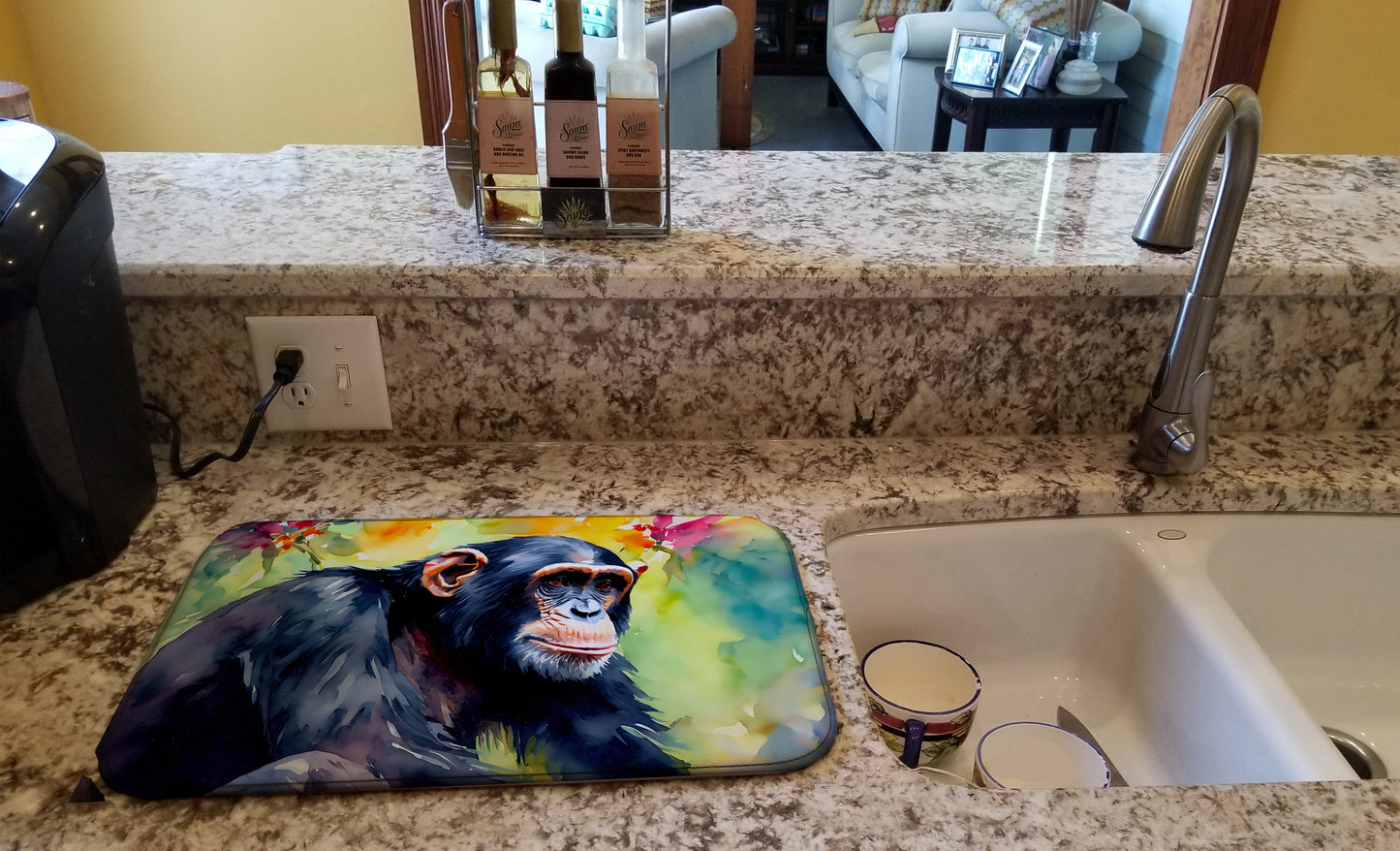 Chimpanzee Dish Drying Mat