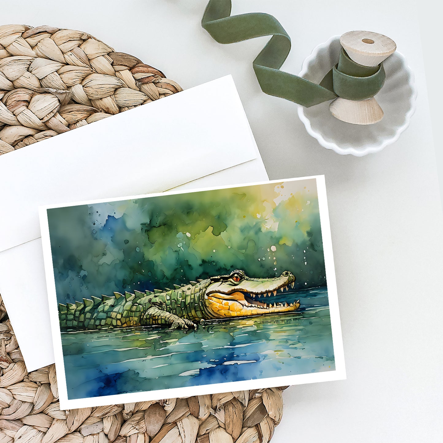 Crocodile Greeting Cards Pack of 8