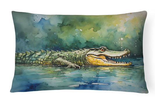 Buy this Crocodile Throw Pillow