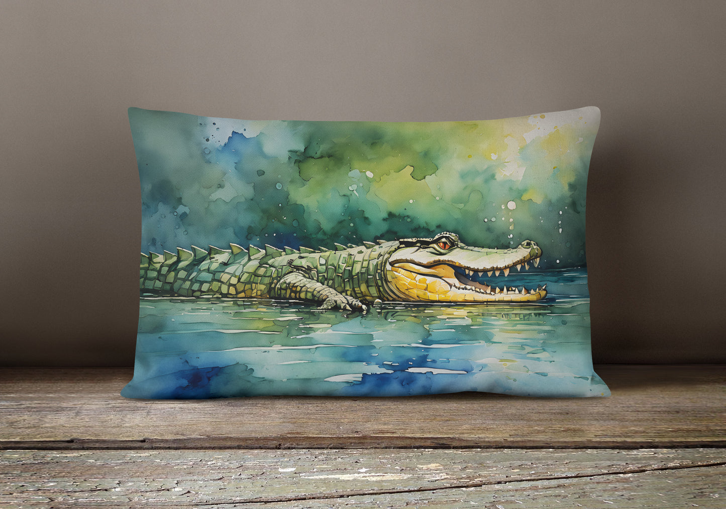 Crocodile Throw Pillow