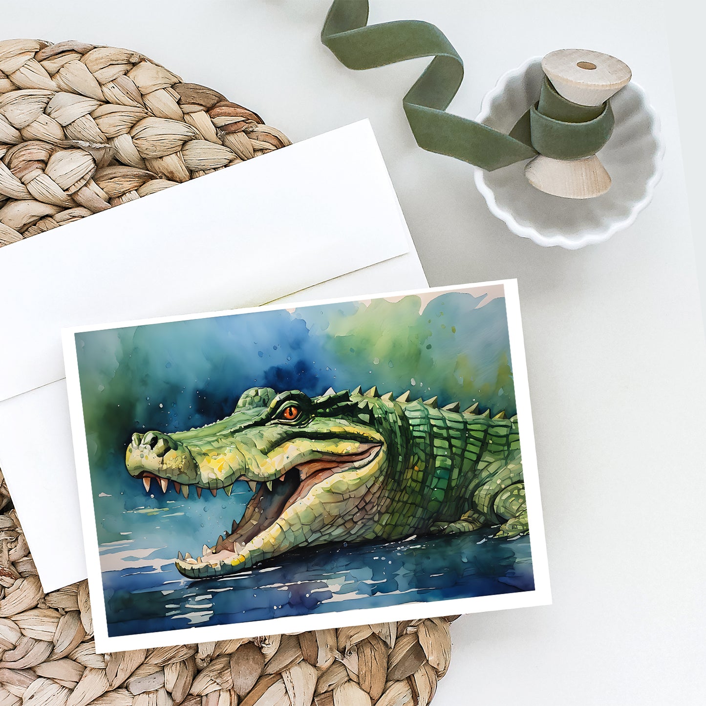 Crocodile Greeting Cards Pack of 8