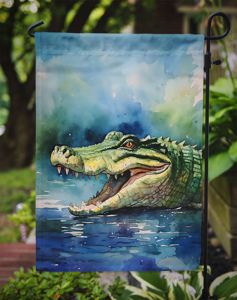 Crocodile Garden Flag