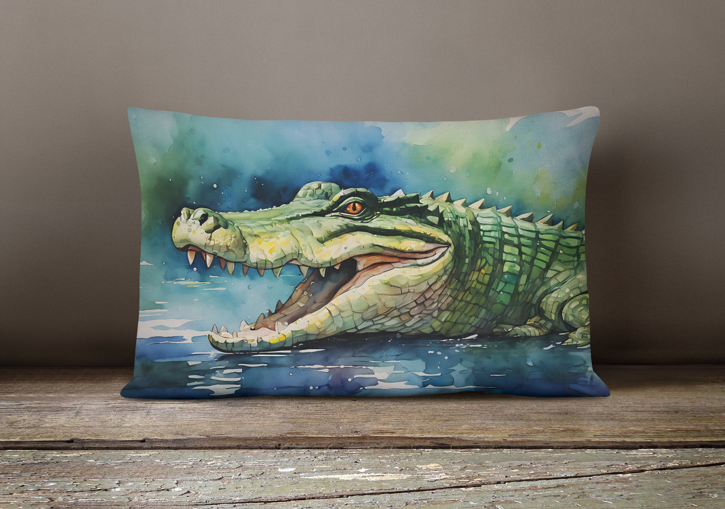 Crocodile Throw Pillow