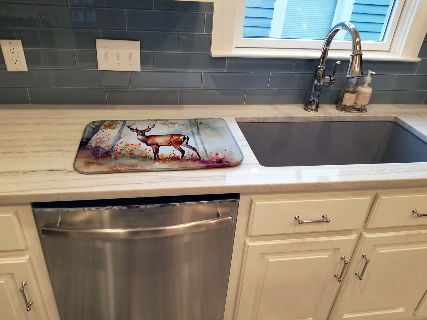 Deer Dish Drying Mat