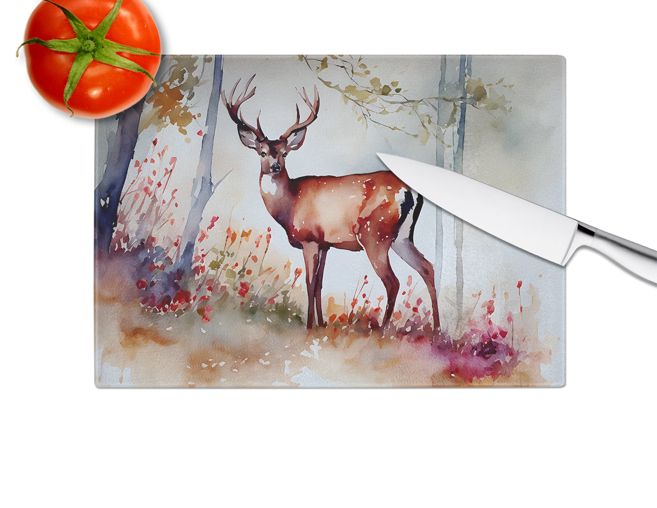 Deer Glass Cutting Board