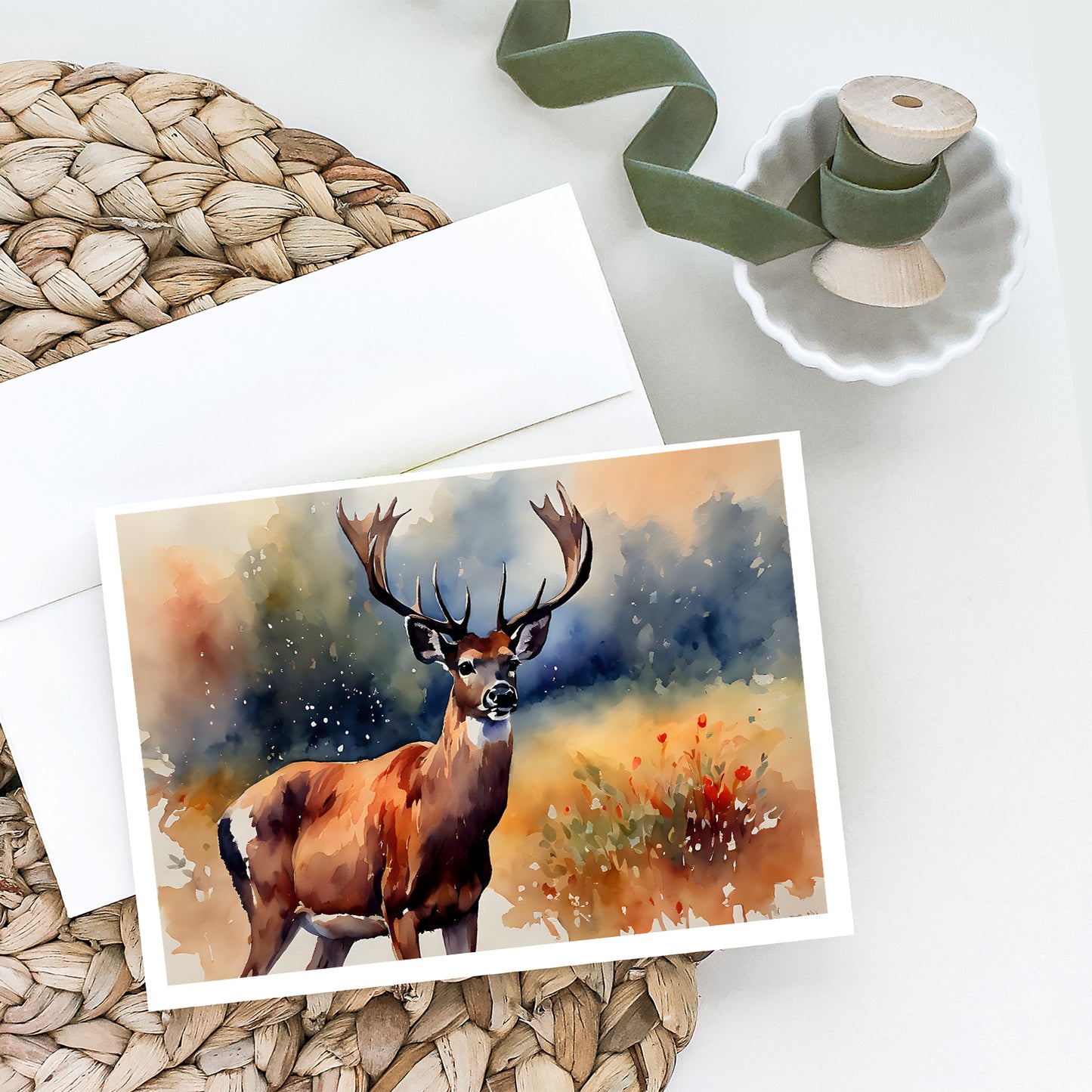 Deer Greeting Cards Pack of 8