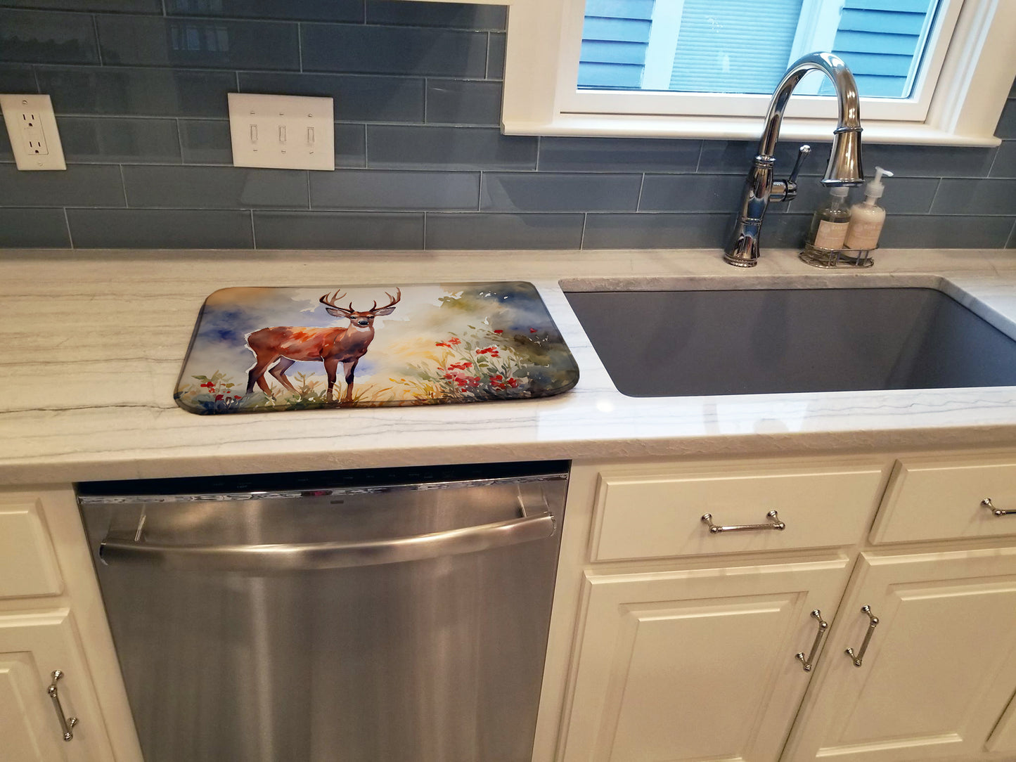 Deer Dish Drying Mat