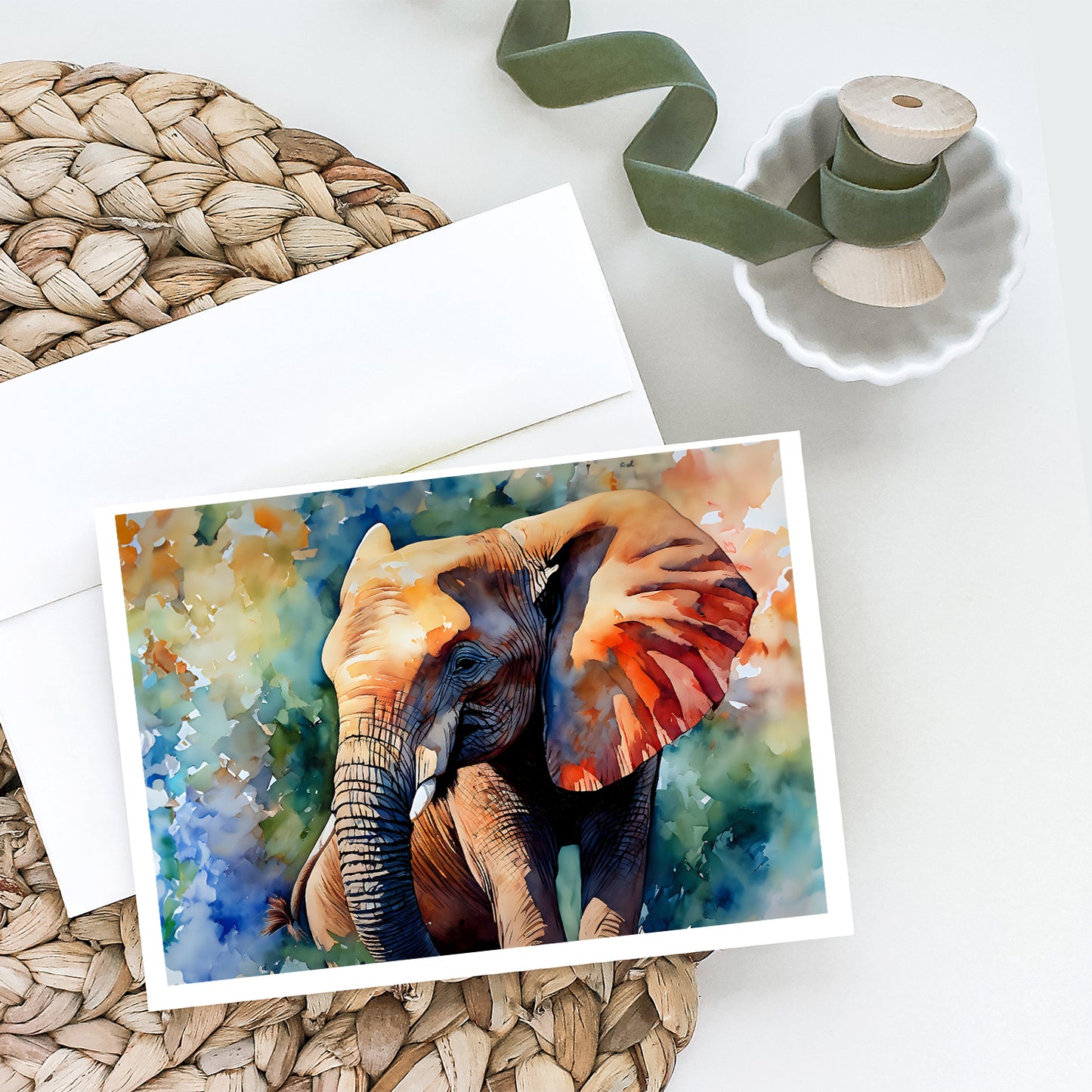 Elephant Greeting Cards Pack of 8