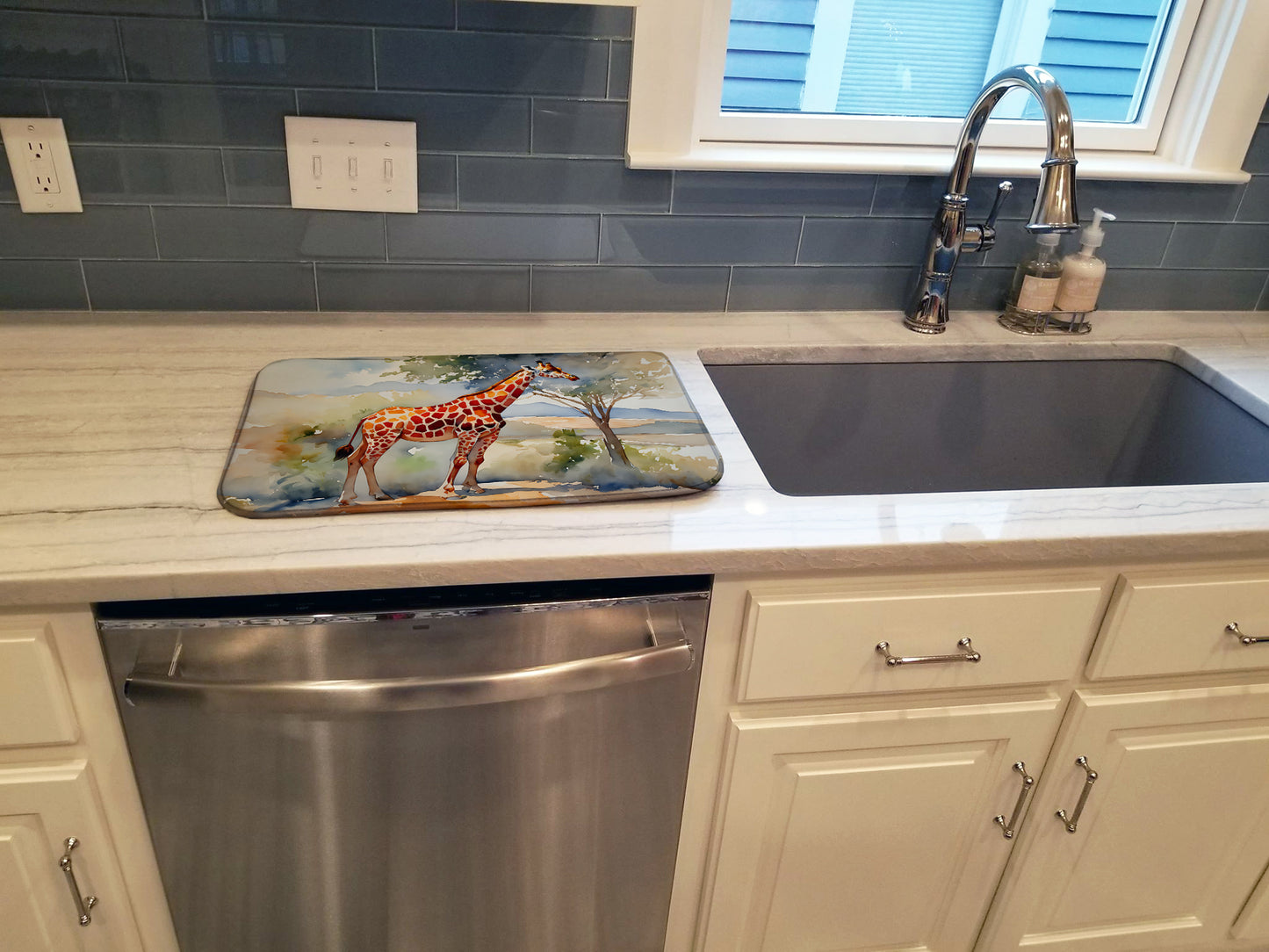 Giraffe Dish Drying Mat