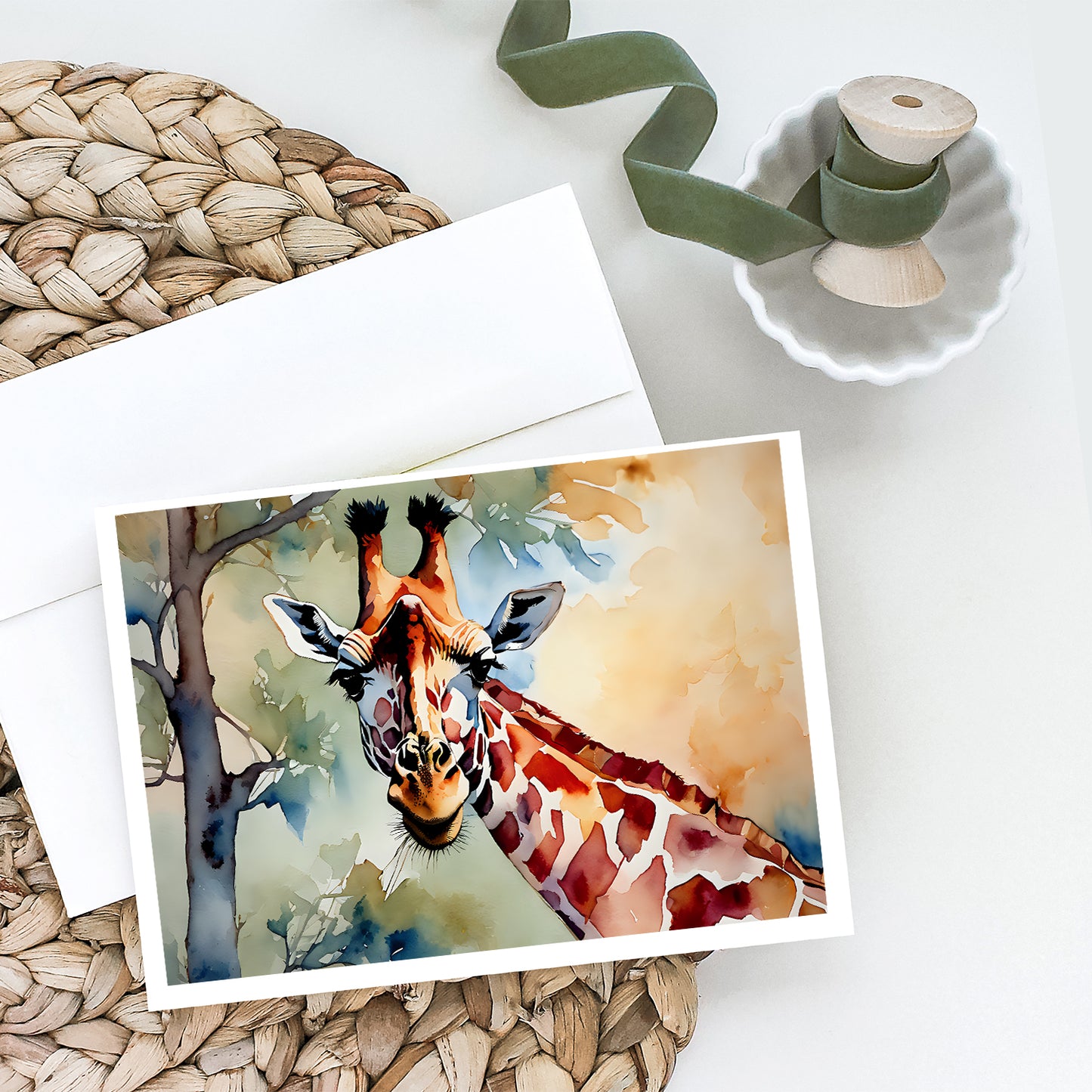 Giraffe Greeting Cards Pack of 8