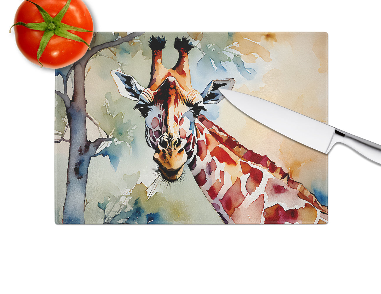 Giraffe Glass Cutting Board