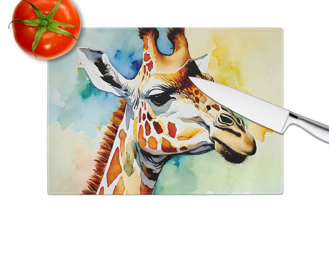 Giraffe Glass Cutting Board