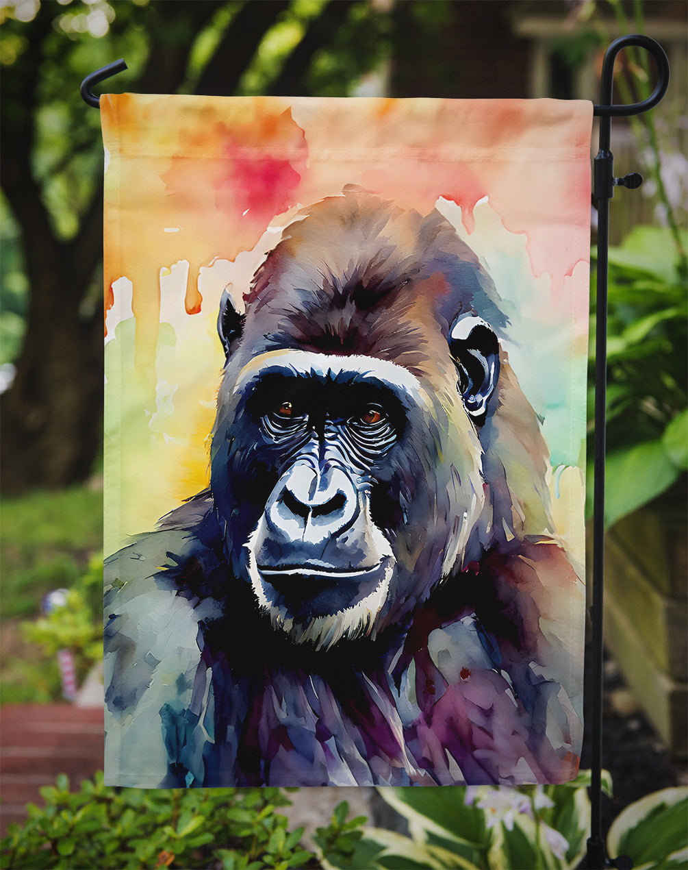 Gorilla Garden Flag