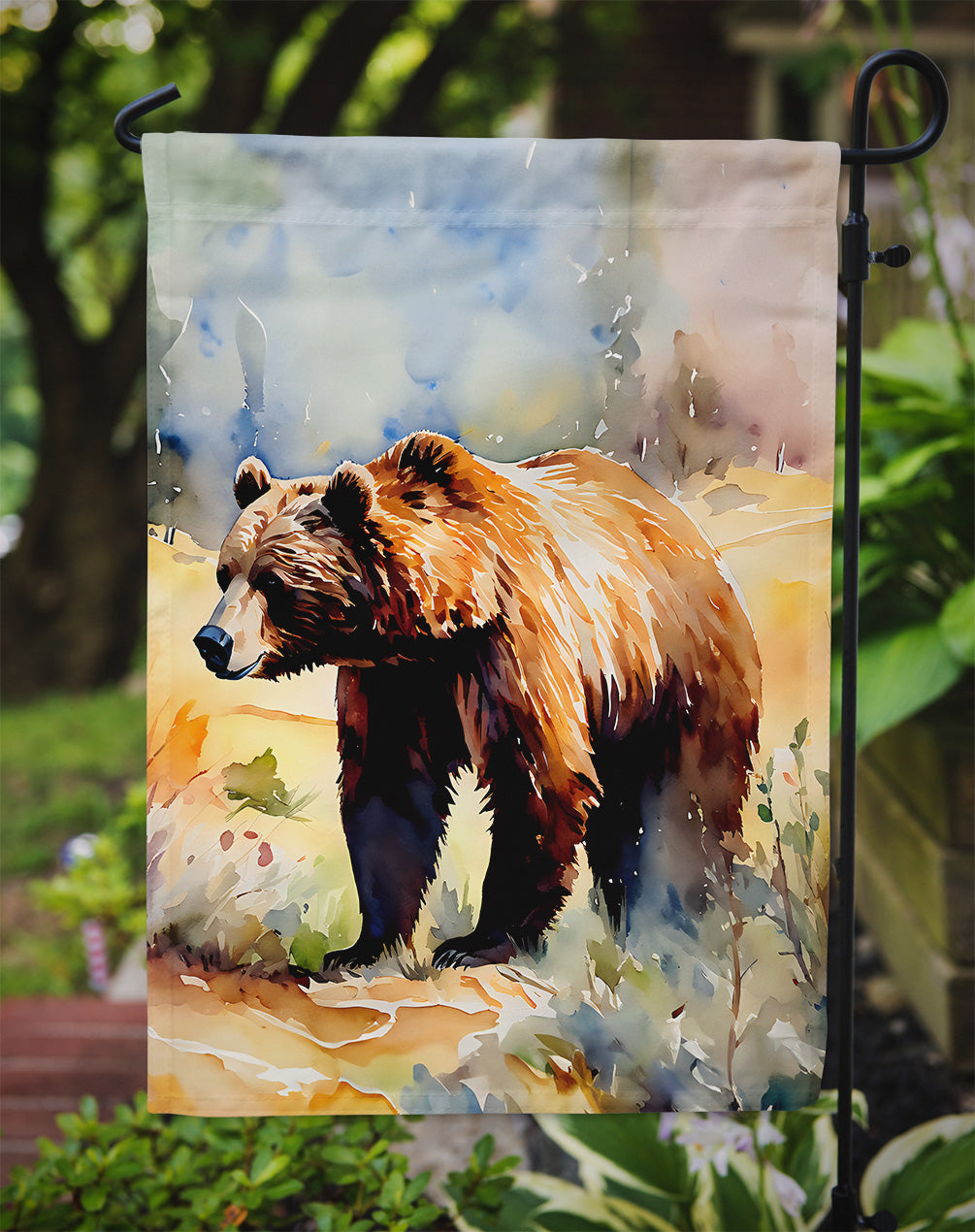 Grizzly Bear Garden Flag