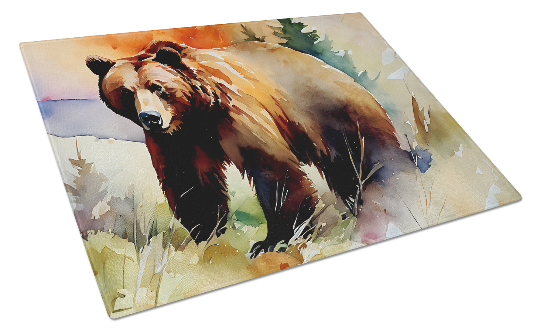 Buy this Grizzly Bear Glass Cutting Board