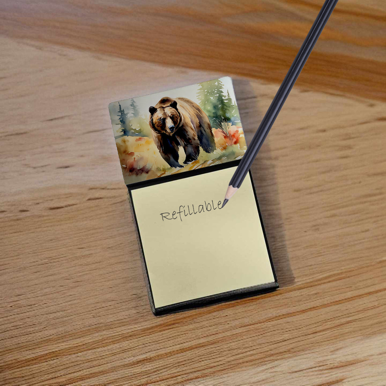 Grizzly Bear Sticky Note Holder