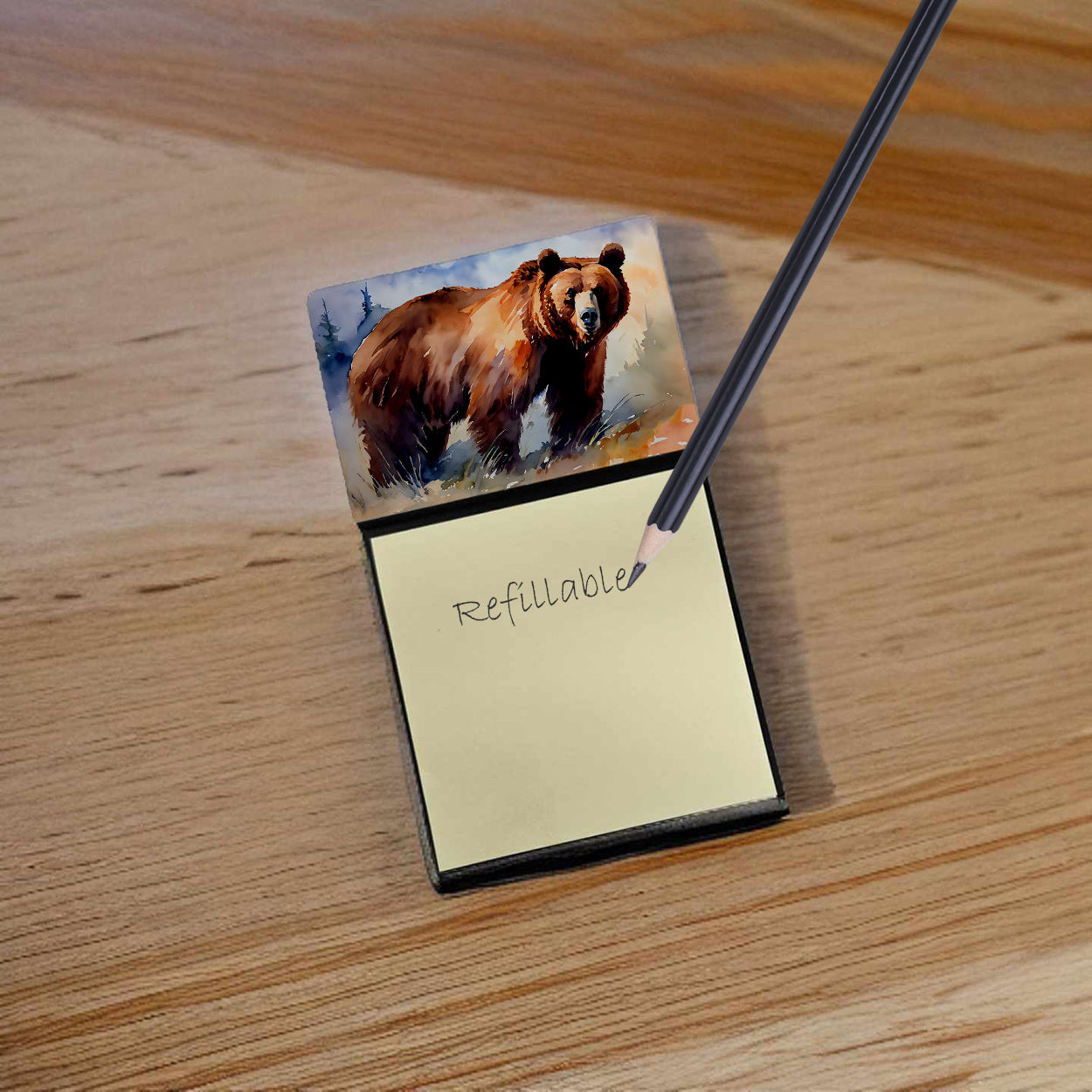 Grizzly Bear Sticky Note Holder