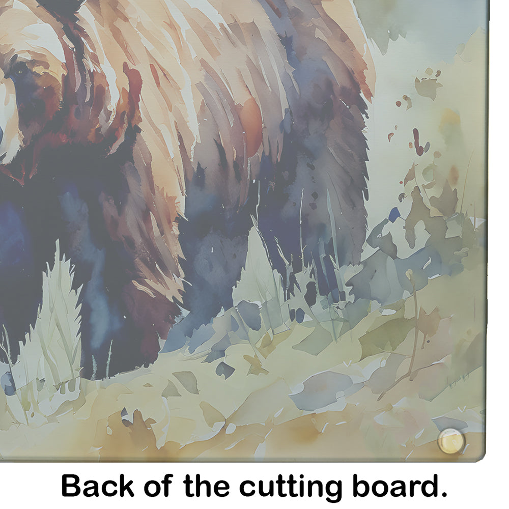 Grizzly Bear Glass Cutting Board