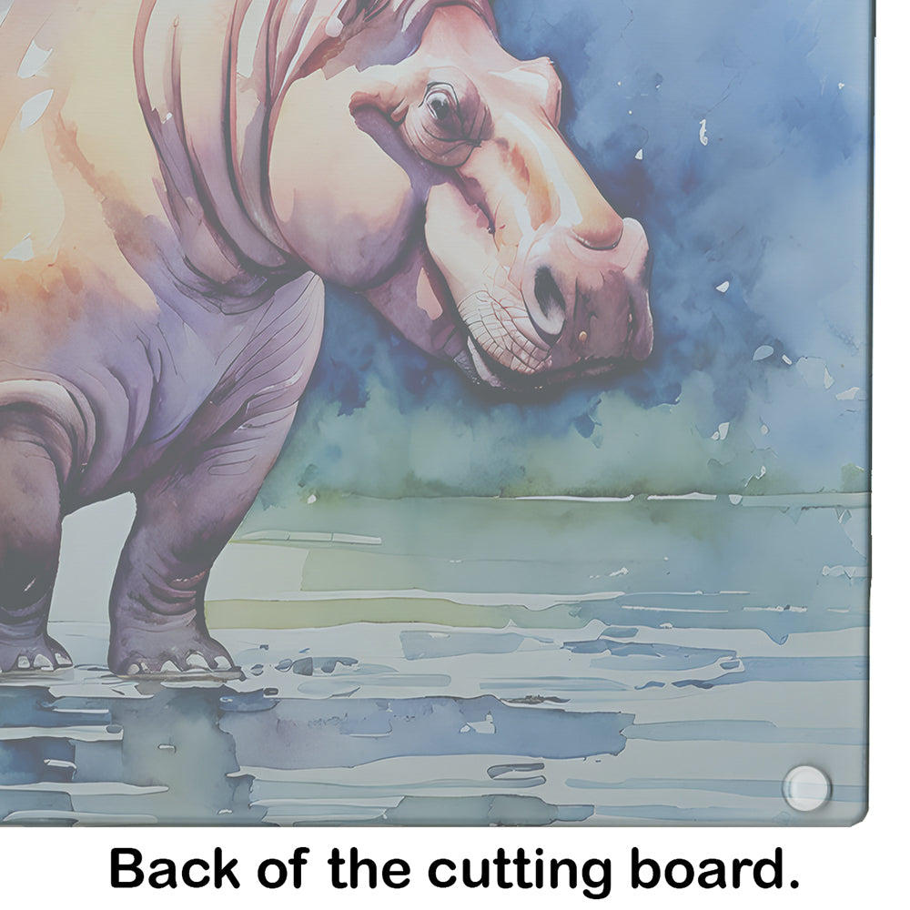 Hippopotamus Glass Cutting Board