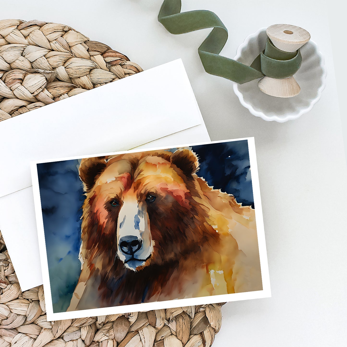 Kodiak Bear Greeting Cards Pack of 8