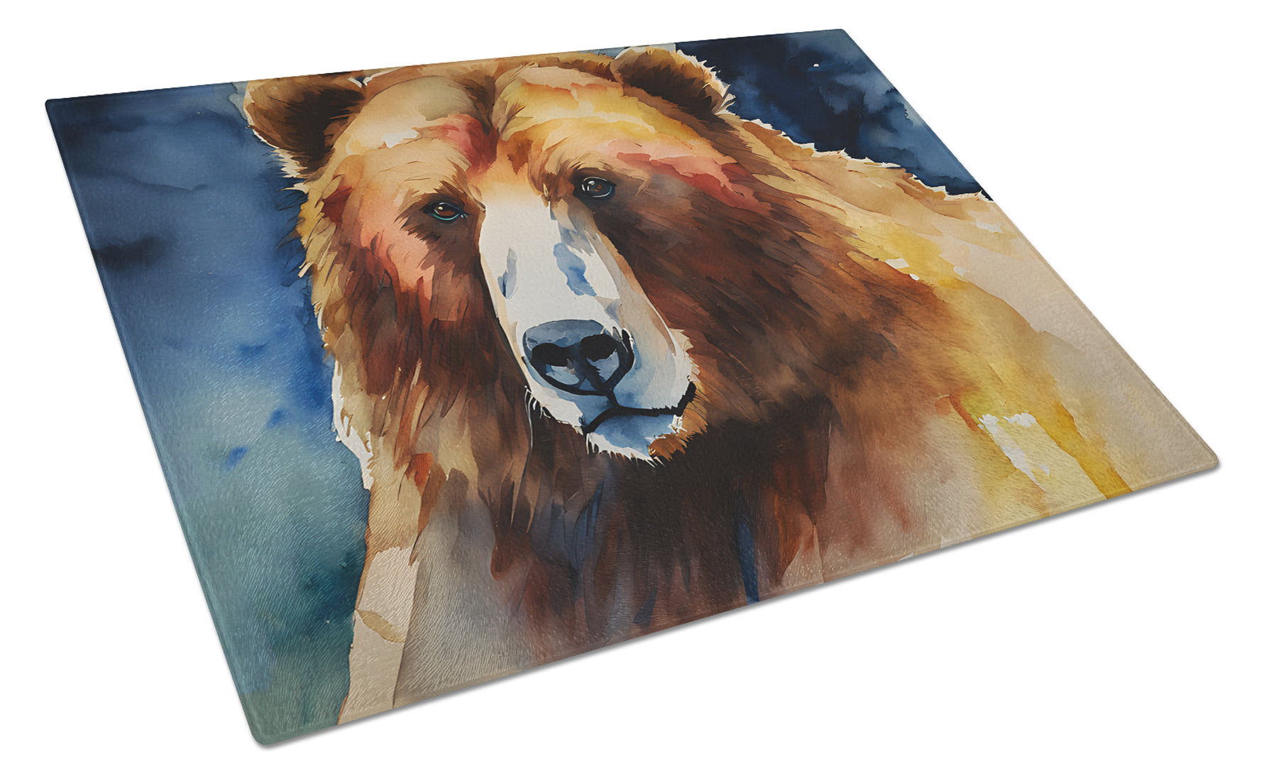 Buy this Kodiak Bear Glass Cutting Board