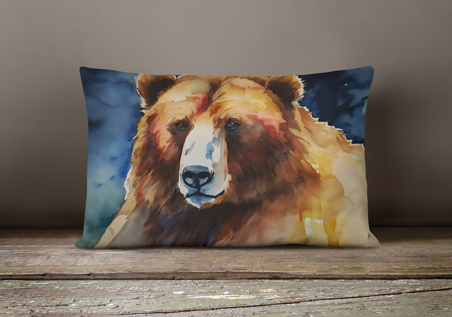 Kodiak Bear Throw Pillow