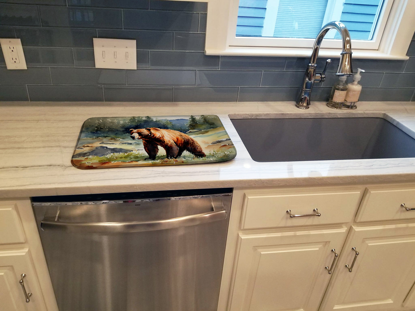 Kodiak Bear Dish Drying Mat