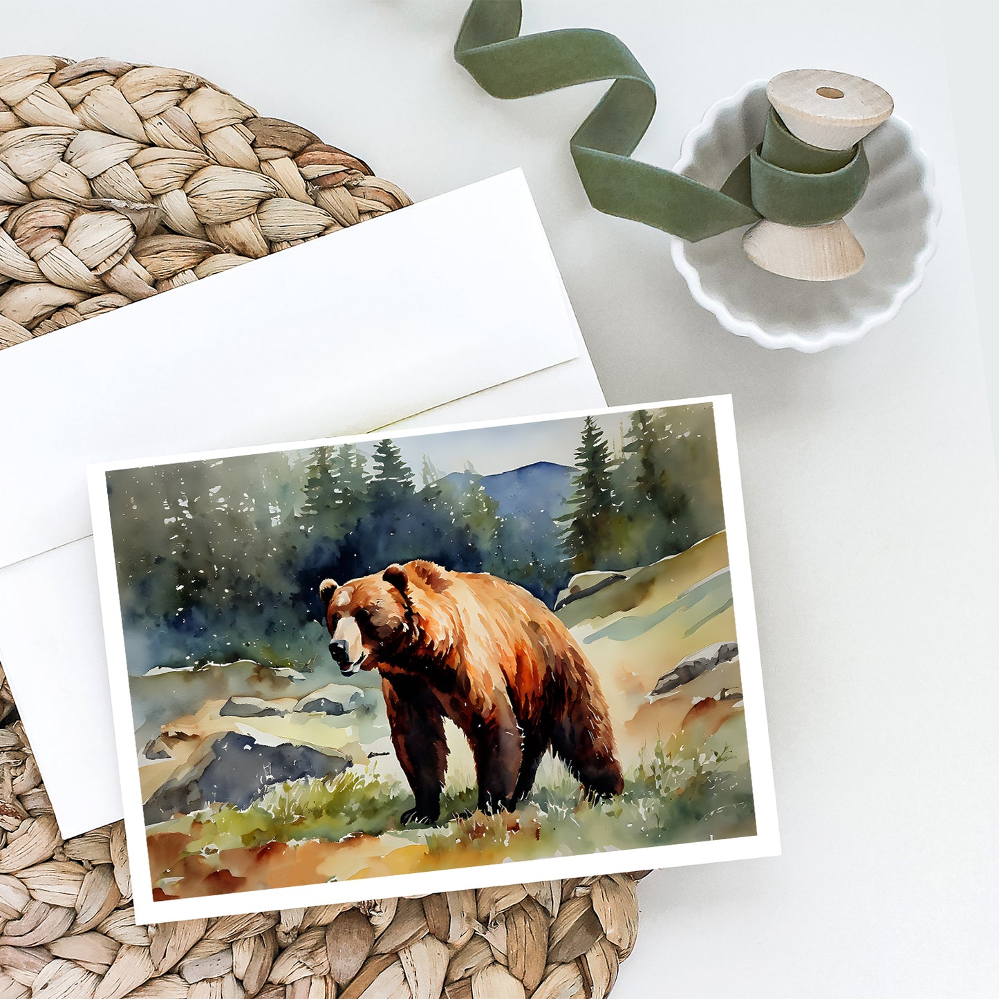 Kodiak Bear Greeting Cards Pack of 8