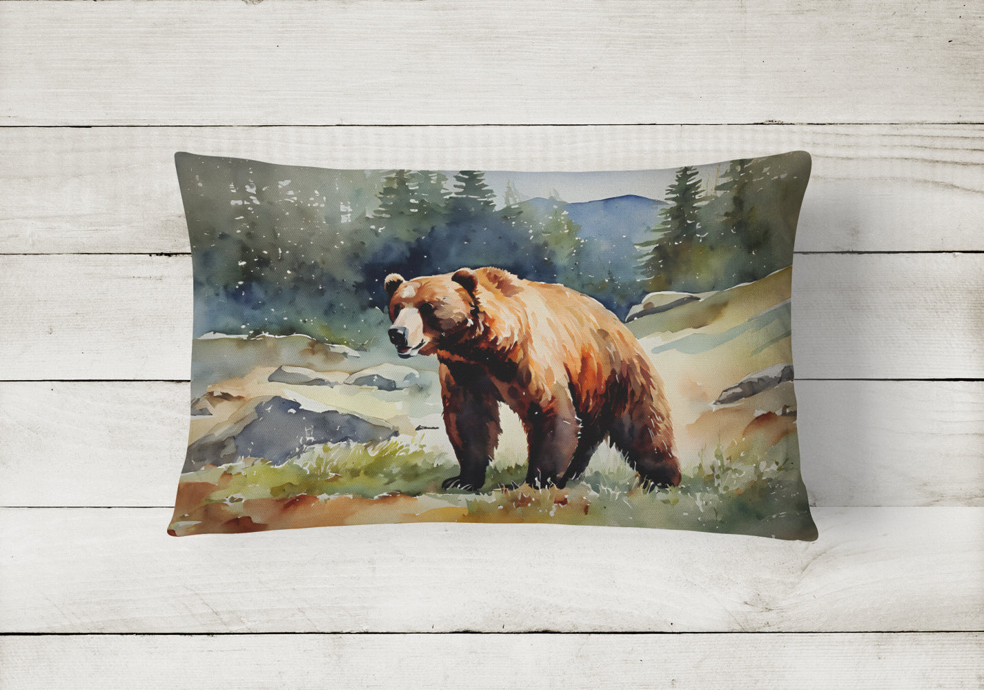 Kodiak Bear Throw Pillow