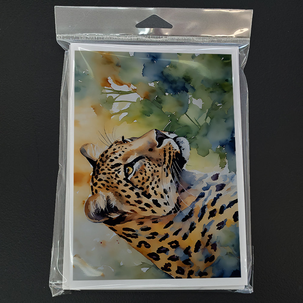 Leopard Greeting Cards Pack of 8