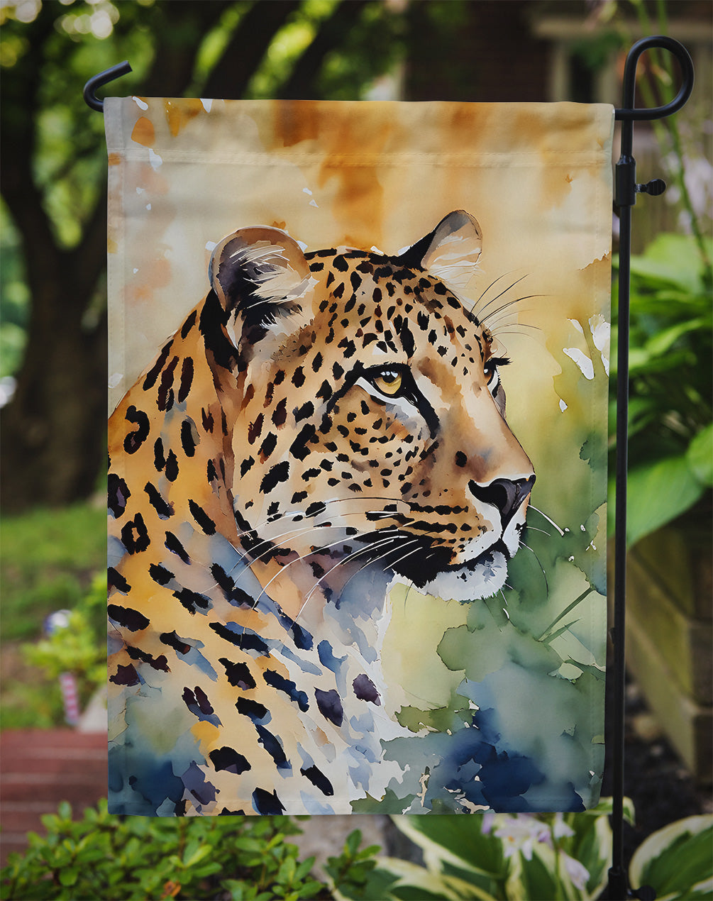 Leopard Garden Flag