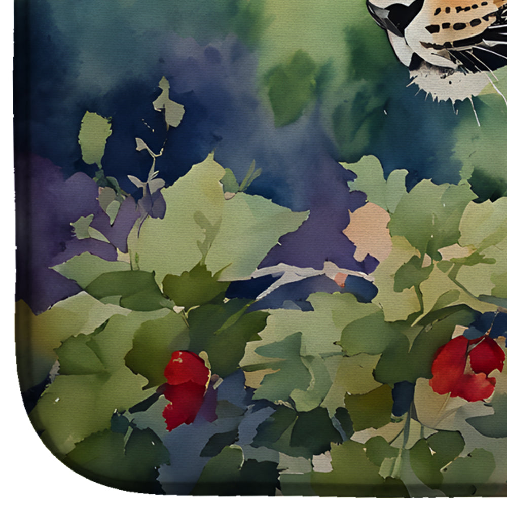 Leopard Dish Drying Mat