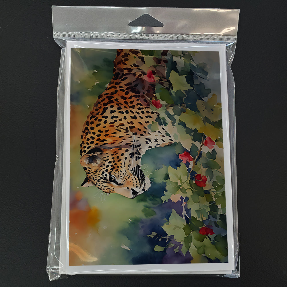 Leopard Greeting Cards Pack of 8