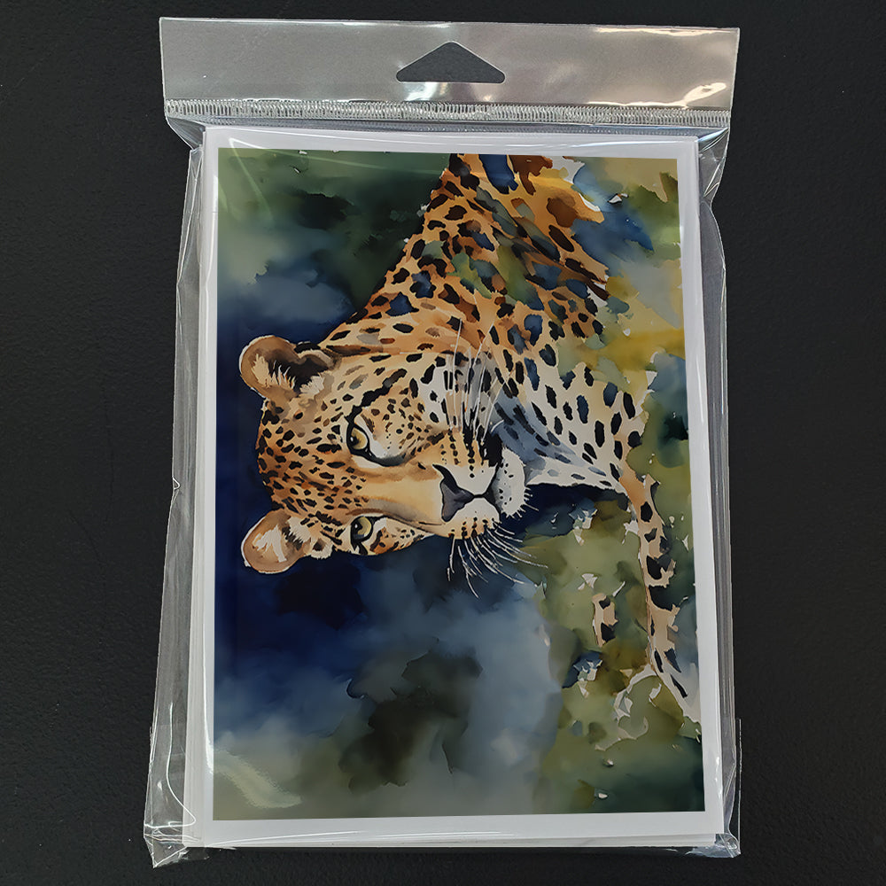 Leopard Greeting Cards Pack of 8