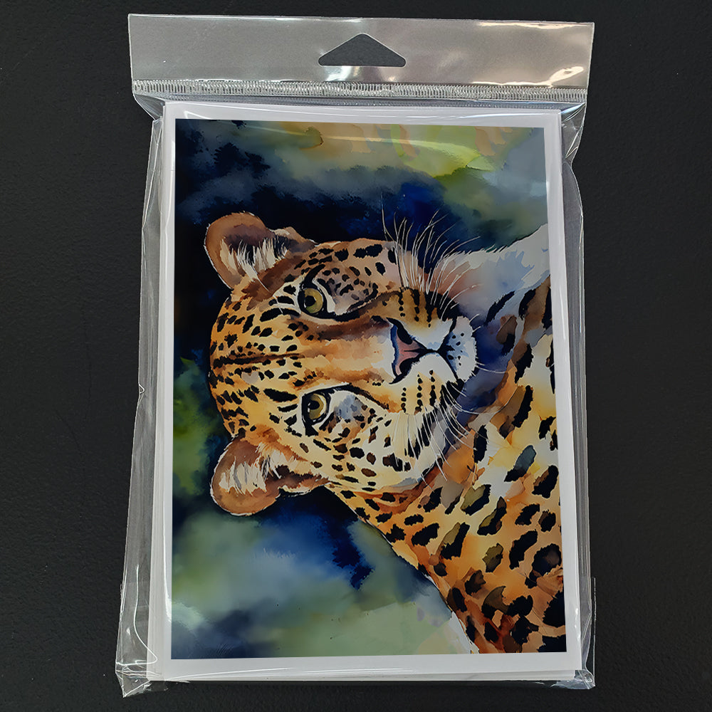 Leopard Greeting Cards Pack of 8