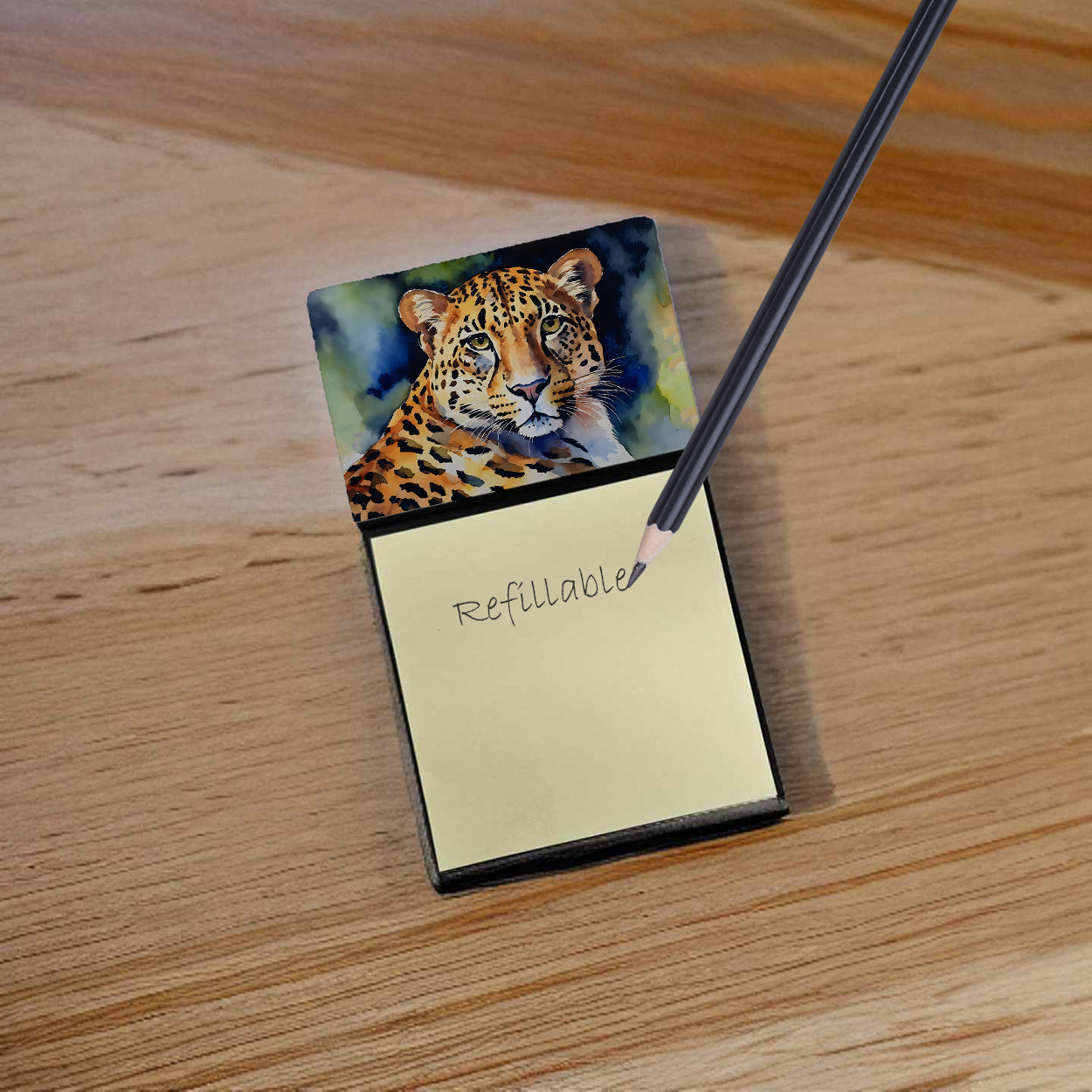 Leopard Sticky Note Holder