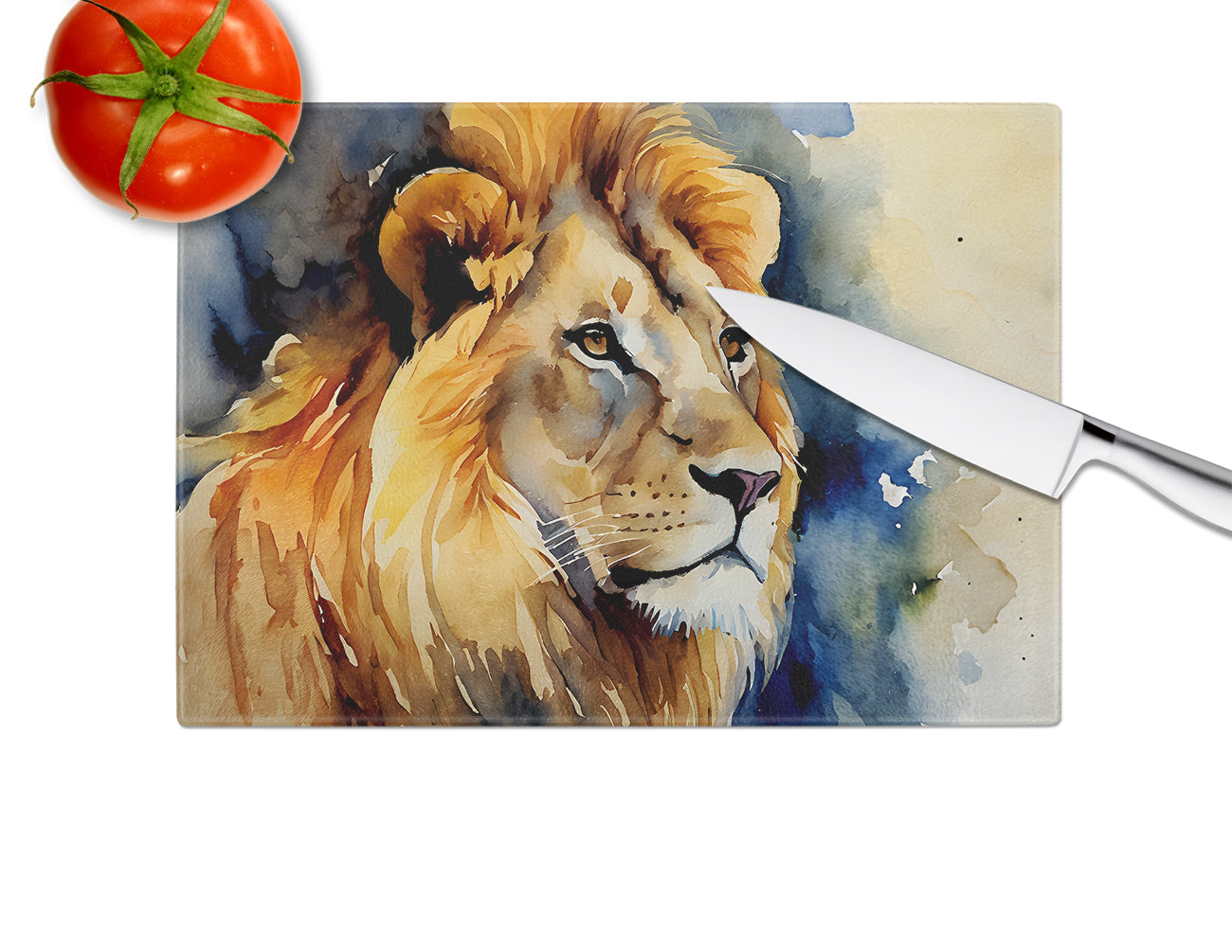 Lion Glass Cutting Board