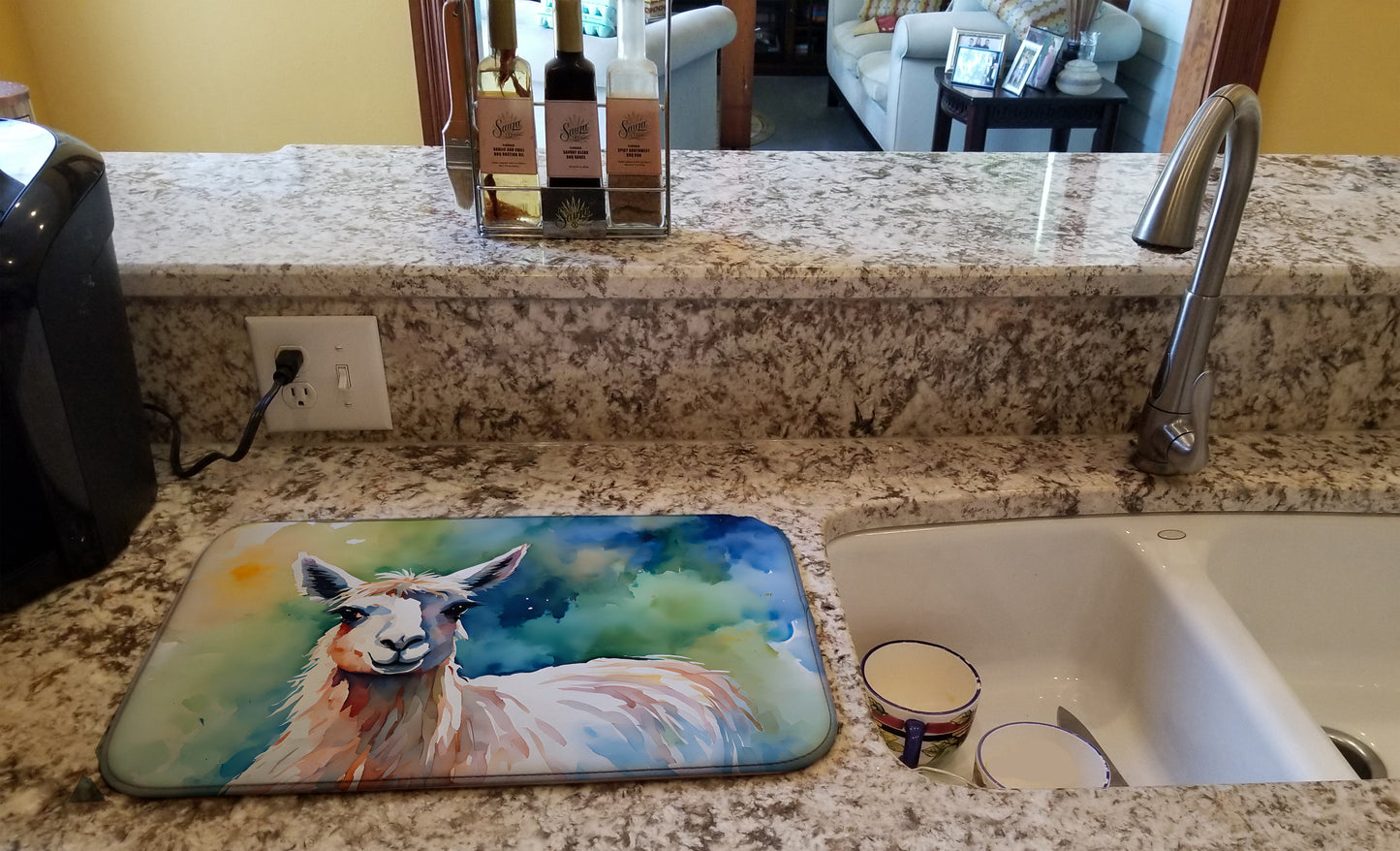 Llama Dish Drying Mat