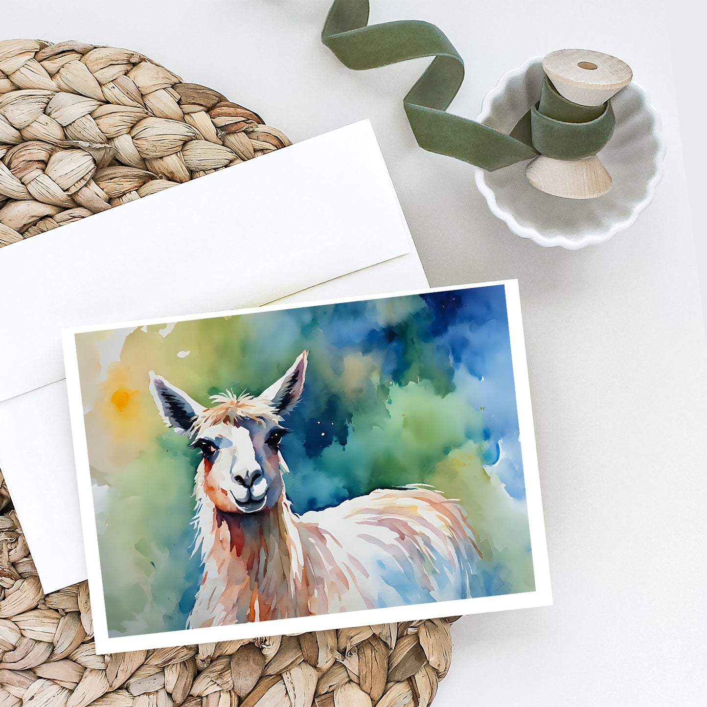 Llama Greeting Cards Pack of 8