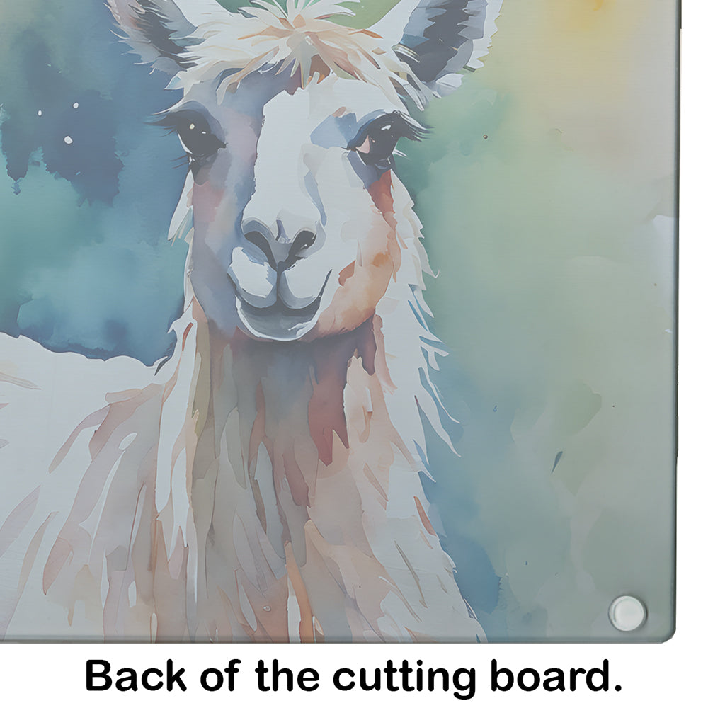 Llama Glass Cutting Board