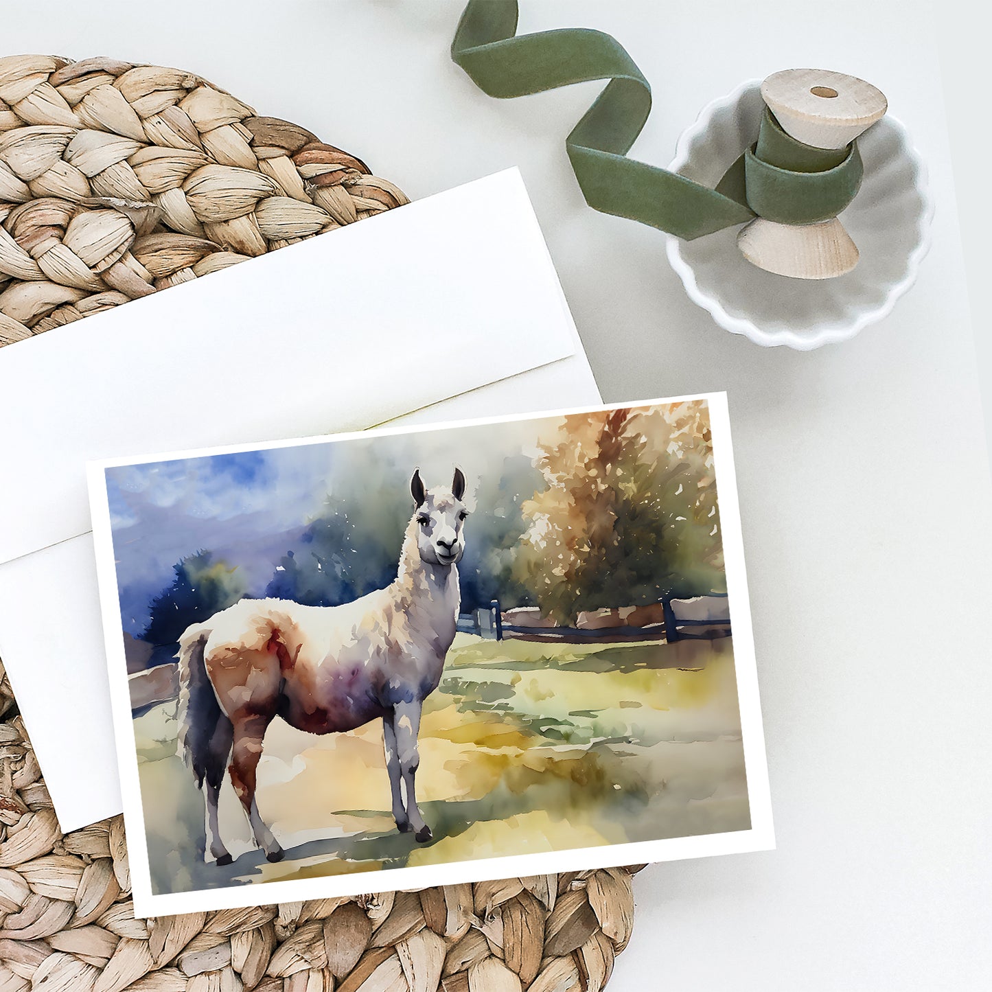 Llama Greeting Cards Pack of 8